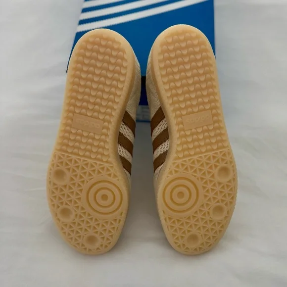 Adidas Samba OG Crochet Knit Cream White Cardboard Crystal Sand Mens 6/ Womens 7 - Picture 14 of 16